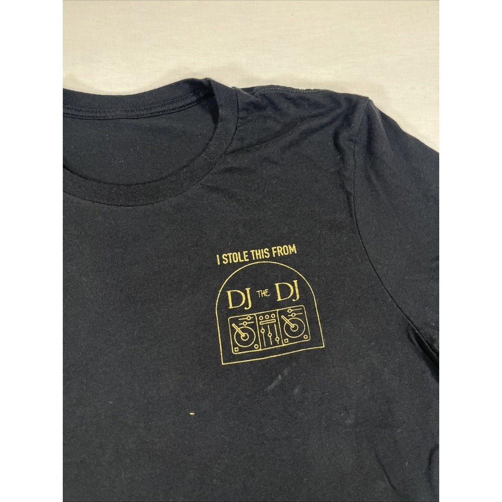 Men's medium black T-shirt DJ the DJ - Picture 2 of 8